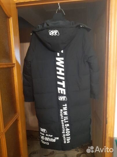 Пуховик мужской длинный 48