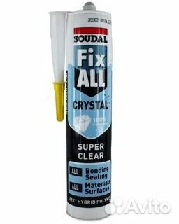 Клей-герметик soudal Fix ALL Crystal прозрачный купить в Москве ...