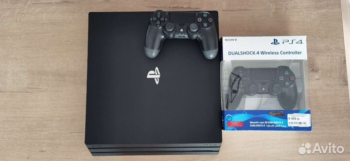 Sony playstation 4 PS4 pro 1tb + 2 геймпада