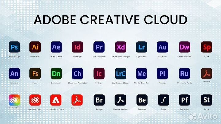 Adobe Creative Cloud все приложения + Firefly