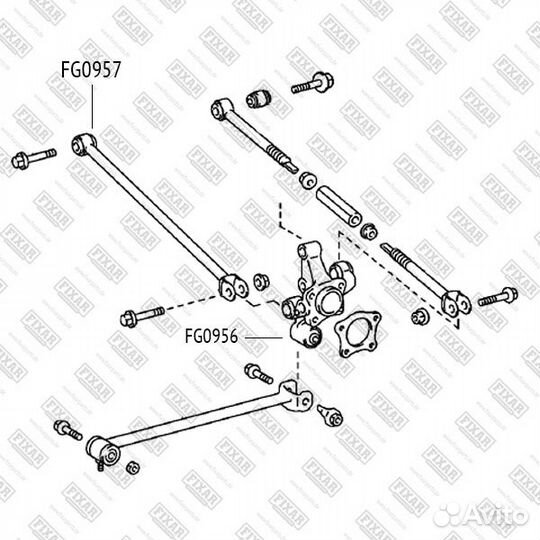 Сайлентблок заднего поперечного рычага toyota C