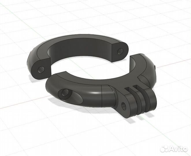 Крепление экшн камеры на вилку мотоцикла