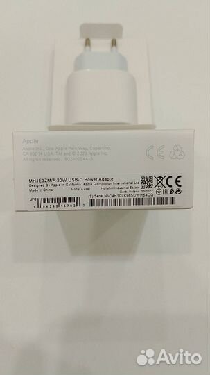 Зарядка USB-C для iPhone и Андроид 20w