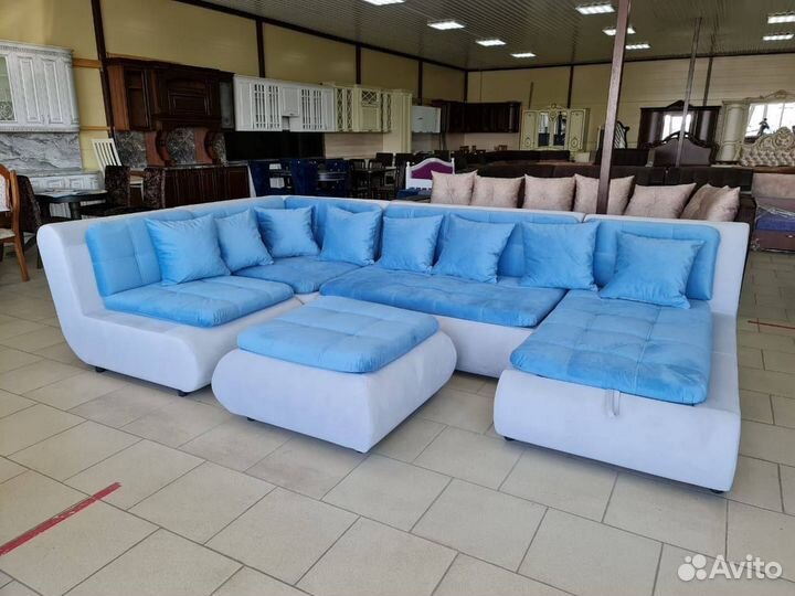 Кухонный диван П образный