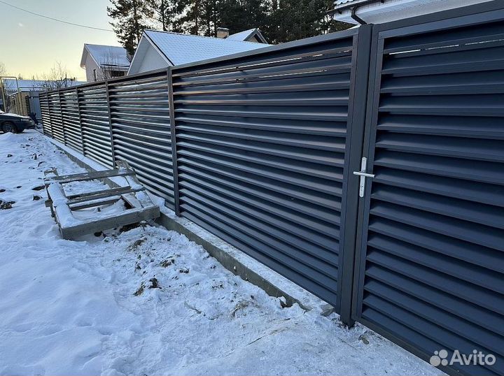 Забор жалюзи