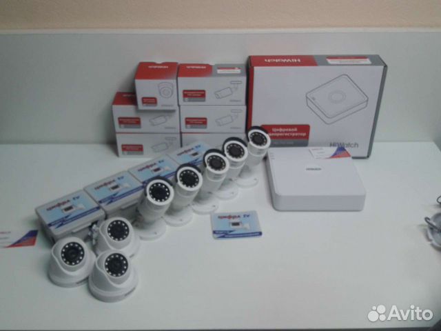 Комплект видеонаблюдения 2mp hiwatch 8 камера