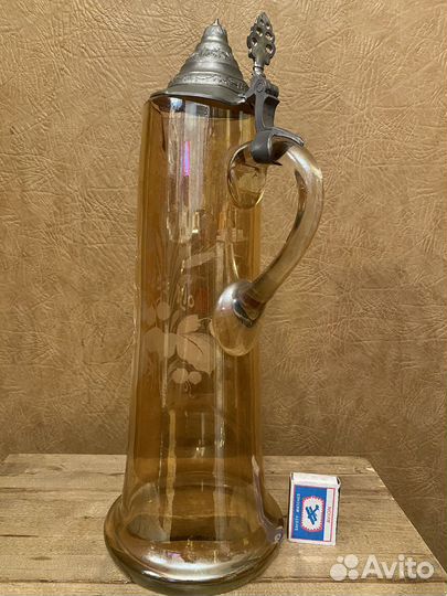 Старинная пивная кружка германия 1900