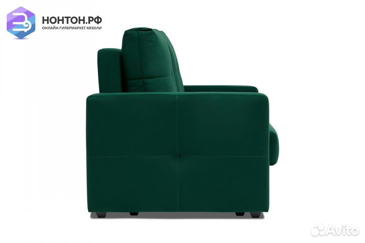 Диван шагающая еврокнижка Вита изумрудный