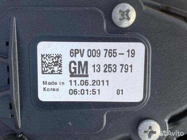 Педаль газа Chevrolet Orlando 2012 13253791