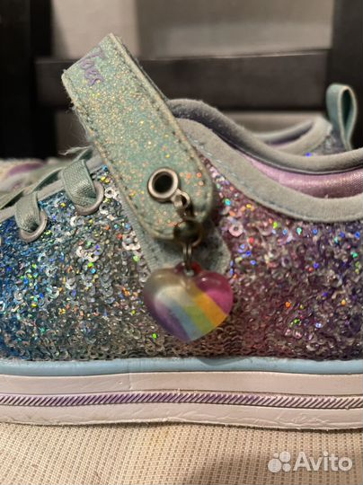 Кеды skechers 31 для девочки светящиеся