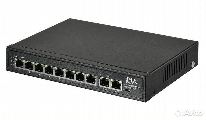RVi-1NS08F-2T (1G) Коммутатор с питанием по PoE
