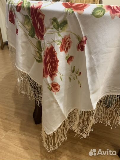 Шелковый платок натуральный -старинный