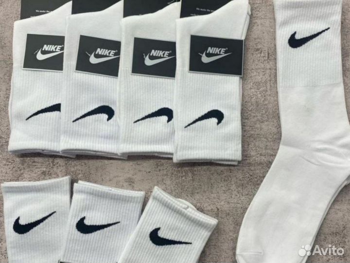 Носки Nike Premium белые высокие