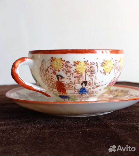 Япония, чайные пары и ваза, 20-30гг