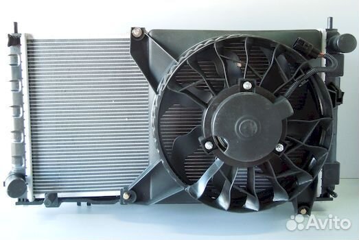 Блок охлаждения (радиатор+конденсер+вентиляторы)