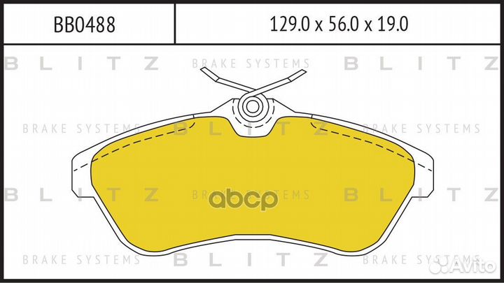 Колодки пер.citroen C3 02 BB0488 Blitz