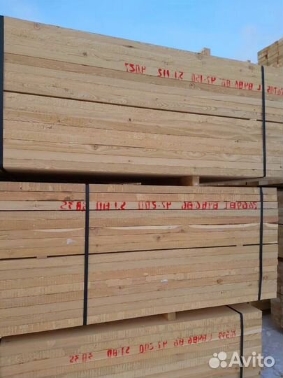 Доска обычная, лиственница, 40х100х6000мм, опт