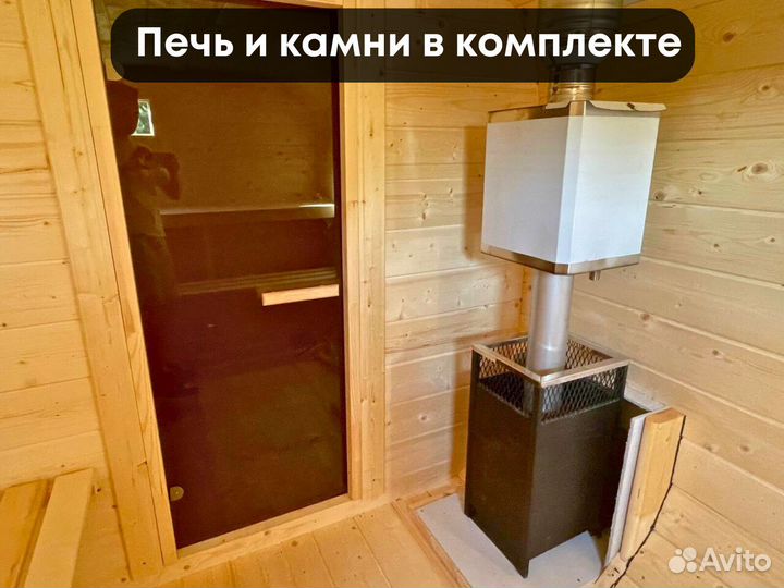 Баня бочка квадро с доставкой