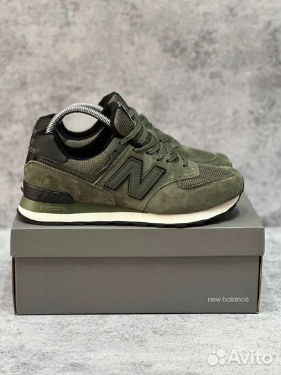 Кроссовки летние New Balance 574 хаки