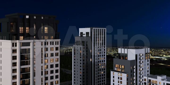 3-к. квартира, 105,1 м², 2/22 эт.