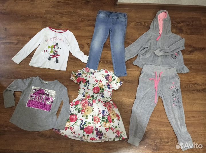 Детские вещи пакетом для девочки 110 116