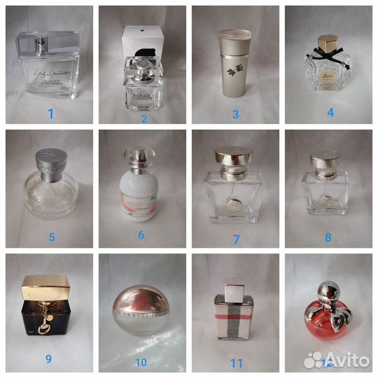 Флаконы от духов, туалетной воды