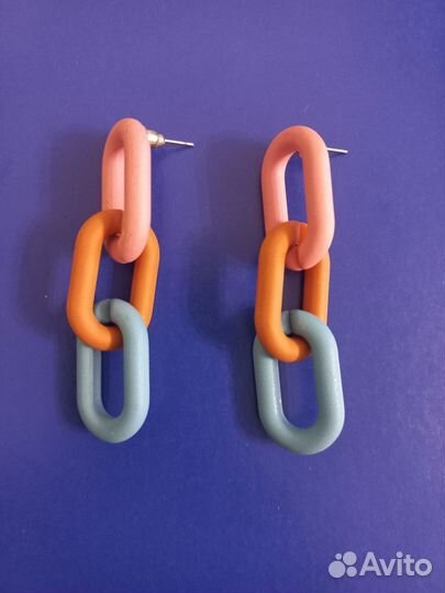 Серьги цепи