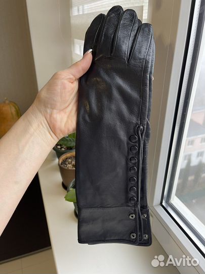 Перчатки женские кожаные 7 размер