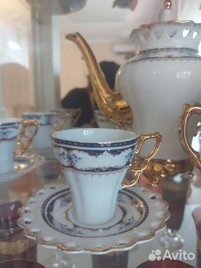 Сервиз кофейный Чехия богемия