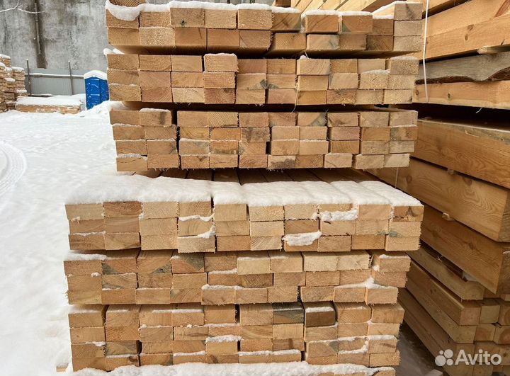 Доска обрезная 40х150х6000мм