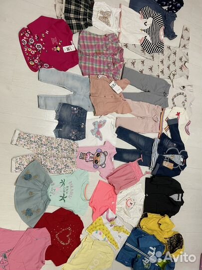 Детские вещи пакетом на девочку 80 86 92