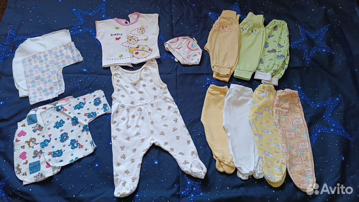 Детские вещи пакетом для девочки от 0 до 3 месяцев