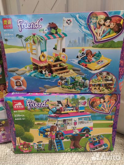 Конструктор lego френдс самолёт остров автобус