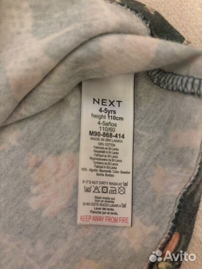 Платья next 110 размер (4-5 лет)