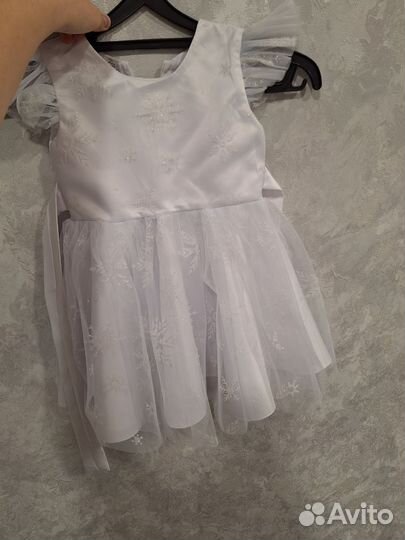 Платье снежинки 92 98