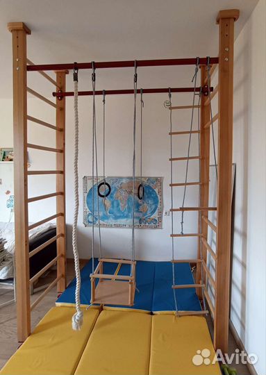 Деревянный спортивный комплекс Карусель