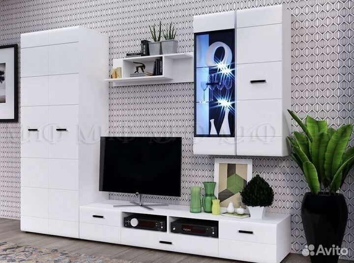 Стенка в гостиную Нэнси NEW вариант 2