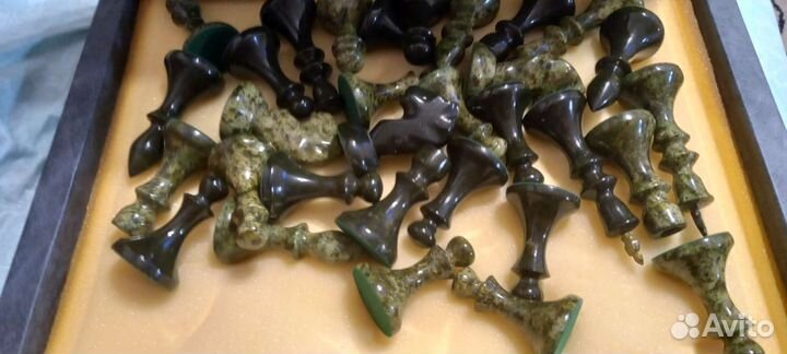 Шахматы из натурального камня