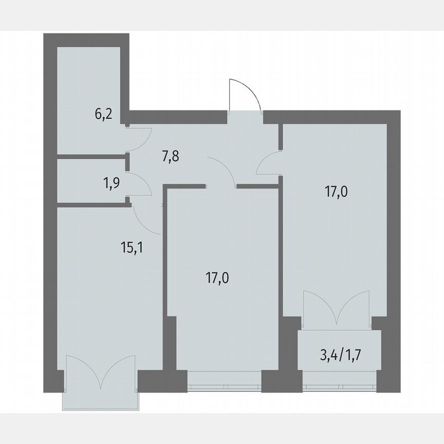 2-к. квартира, 66,7 м², 10/11 эт.