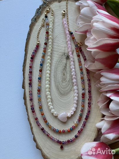 Чокеры из натуральных камней