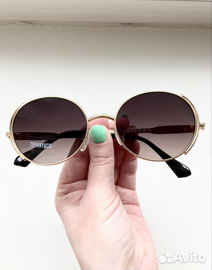 Очки Tiffany&Co металлические солнечные женские