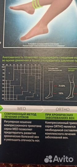 Компрессионные гольфы 1 класс