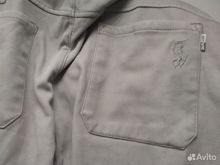 Джинсы-джоггеры утеплённые arti,серые,56 разм