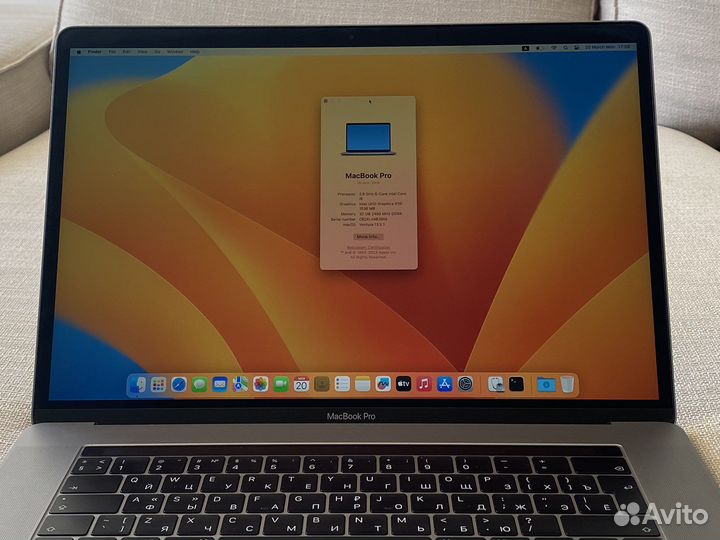 Apple MacBook Pro 15 i9 32gb максимальный конфиг