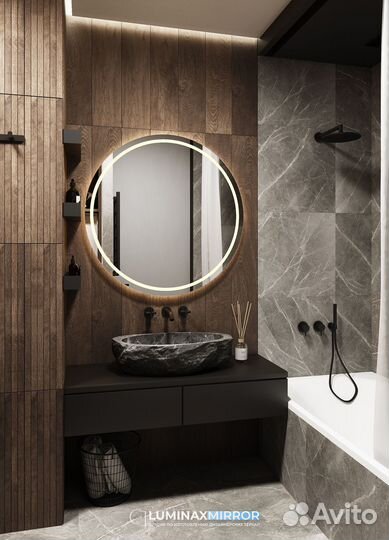 Круглое зеркало с подсветкой