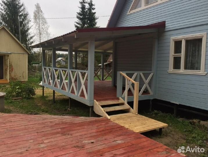 Пристройка к дому веранды беседка хозблок