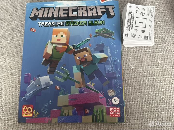 Наклейки panini minecraft