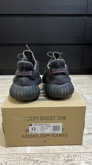 Кроссовки adidas yeezy boost 350 v2 black 12 us