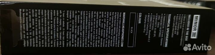 Беспроводные наушники Marshall minor 3 оригинал