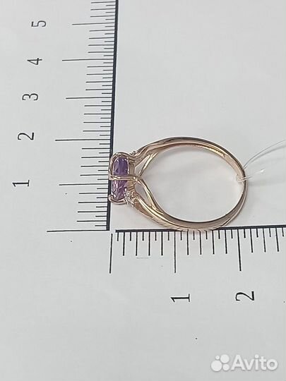 Золотое кольцо с аметистом. Арт.24